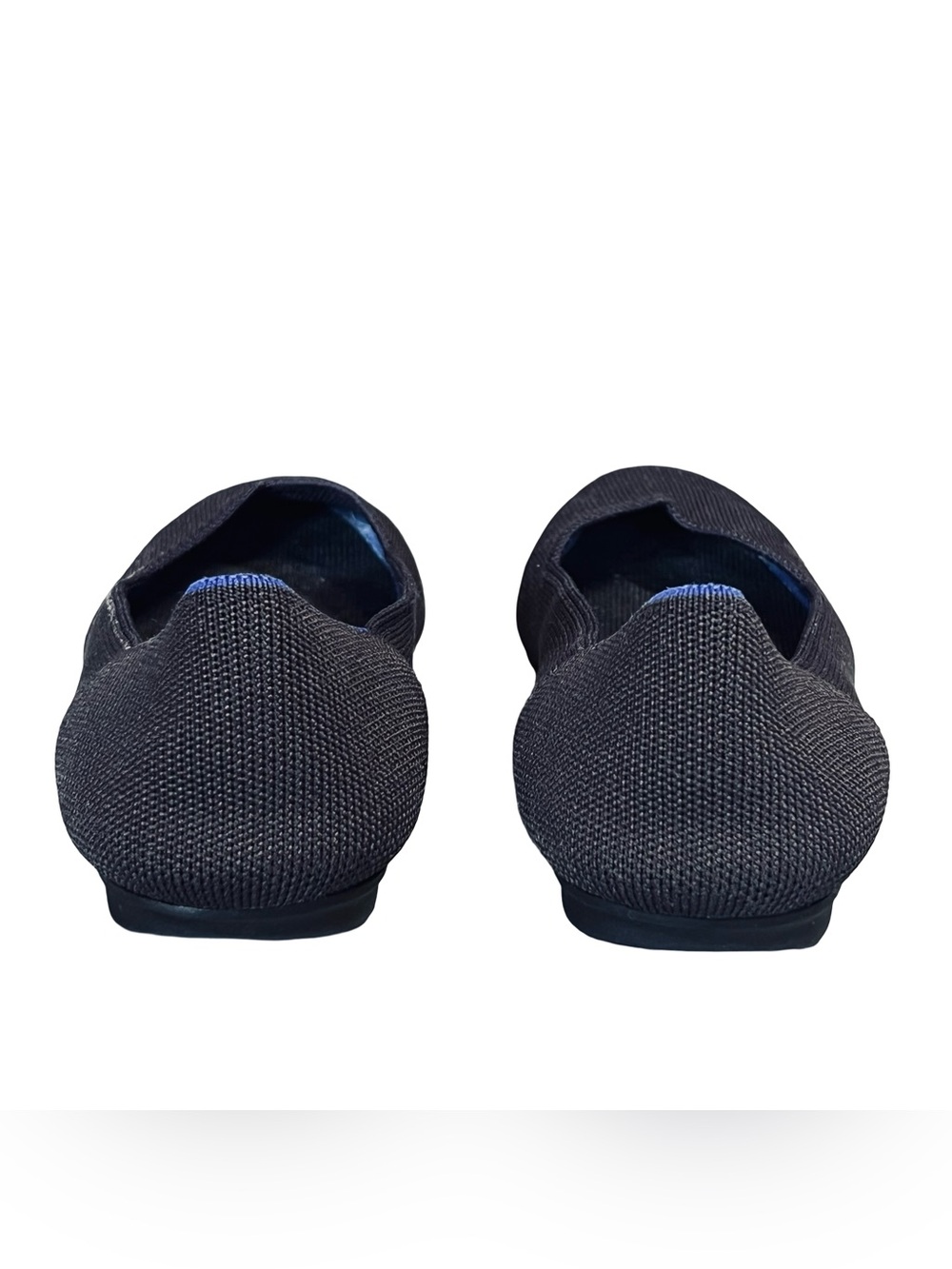 Rothy’s Women’s 7.5 Navy Blue Ballet Flats Solid Knit Round Toe Stretch Washable - Picture 8 of 10